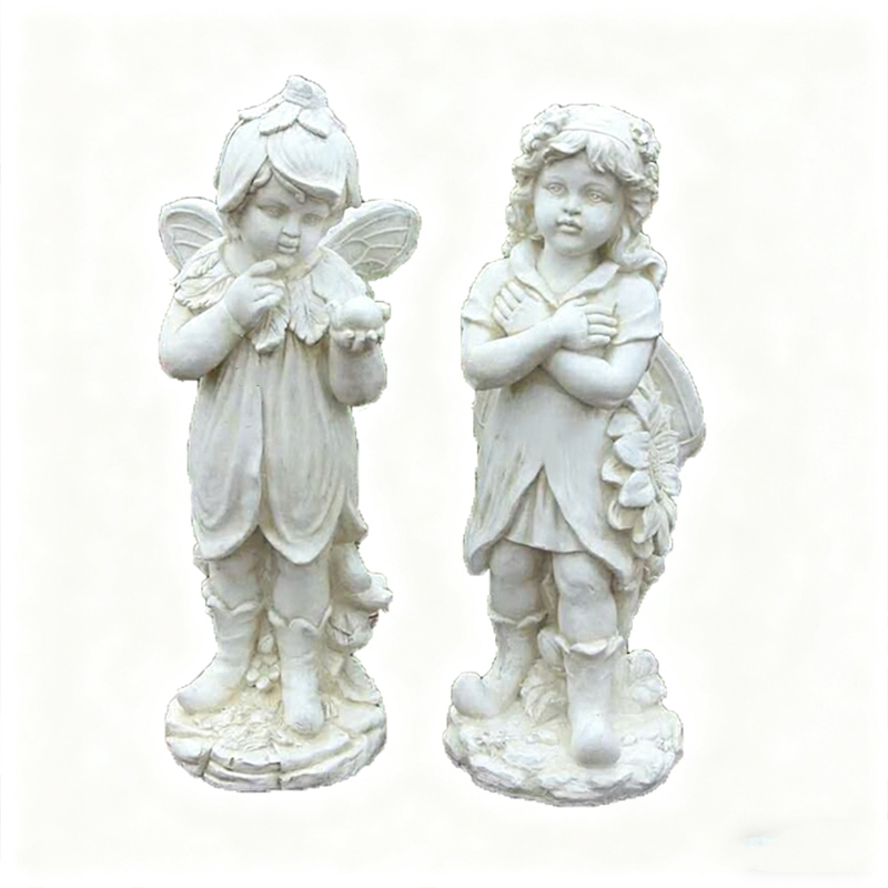 ประติมากรรมมนุษย์ไฟเบอร์กลาสของนางฟ้าตัวน้อย