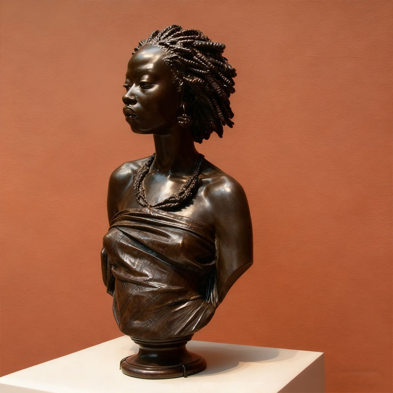 รูปปั้นครึ่งตัวมนุษย์ไฟเบอร์กลาสเอฟเฟกต์สีบรอนซ์