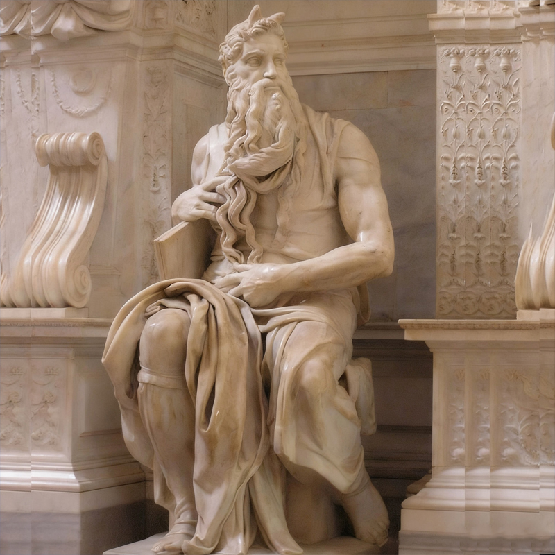 ประติมากรรมมนุษย์หินอ่อนคลาสสิกนั่งรูปปั้น