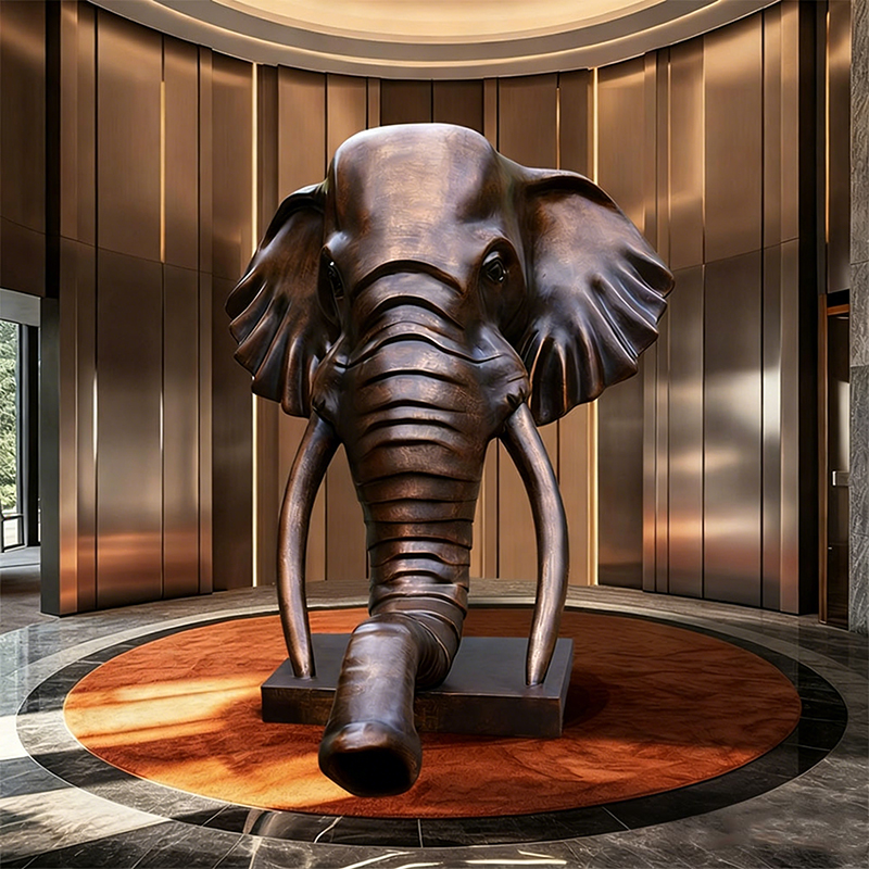 ประติมากรรมหัวช้าง