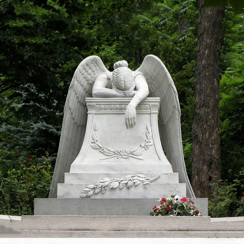 หลุมศพหินอ่อนเทวดาโค้งคำนับ