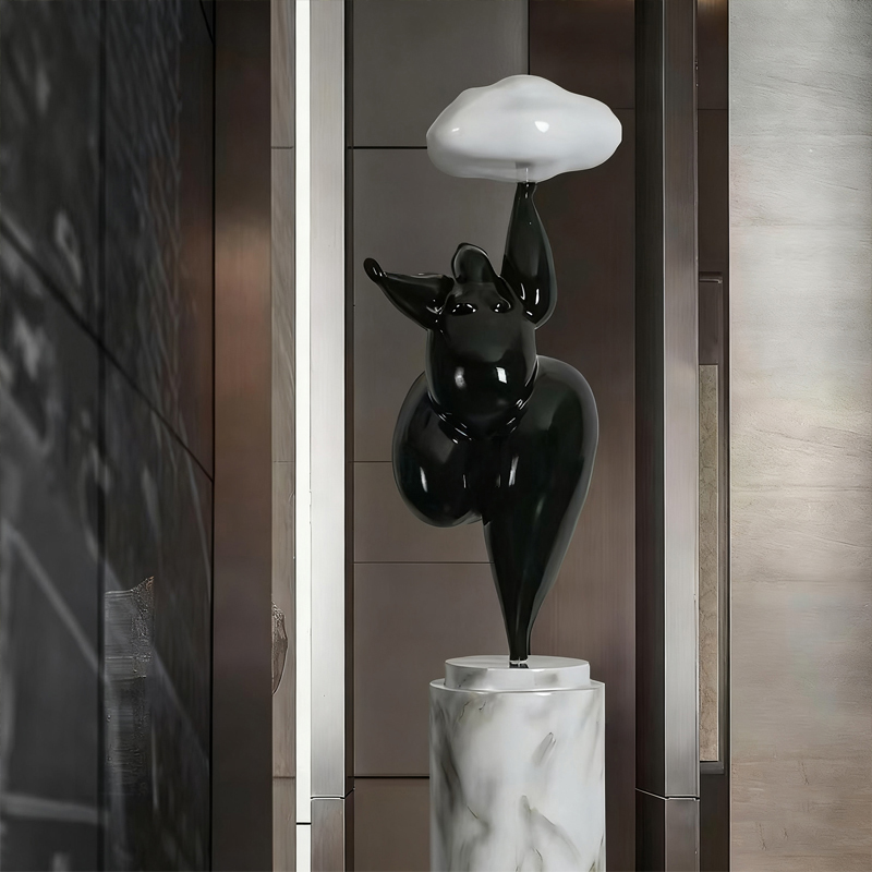 ประติมากรรมตกแต่งไฟเบอร์กลาสสไตล์ยกเมฆ